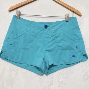 Pelagic Oceanflex Hybrid Shorts Womens 4 Blue Fishing Swim Quick Dry